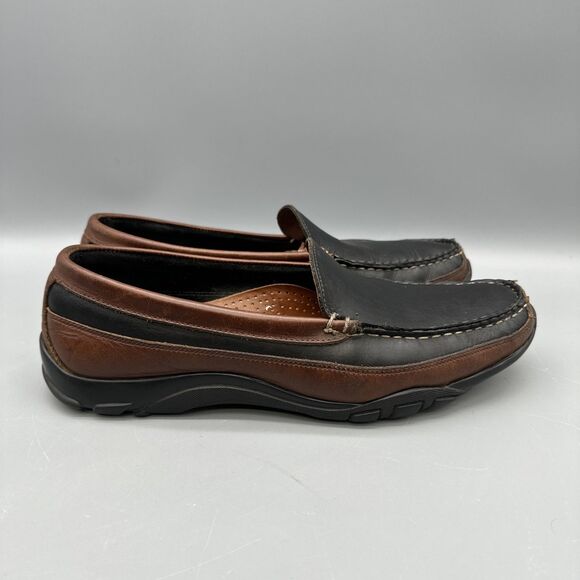 Allen Edmonds Boulder 71801 Loafers Mens 10.5E Brown Leather Moc Driving Shoes main image 4